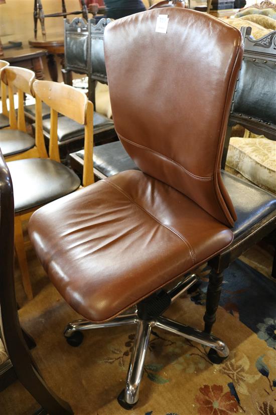Leather desk chair